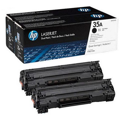 Foto principale Toner originale Hp CB435AD Multipack 35A (Conf. da 2 pz.) NERO