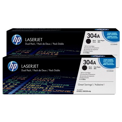 Foto principale Toner originale Hp CC530AD Multipack 304A (Conf. da 2 pz.) NERO