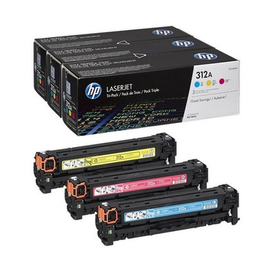 Foto principale Toner originale Hp CF440AM Multipack 312A (Conf. da 3 pz.) COLORE