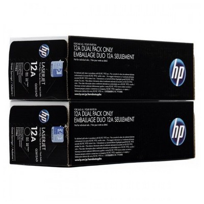 Foto principale Toner originale Hp Q2612AD MUltipack 12A (Conf. da 2 pz.) NERO