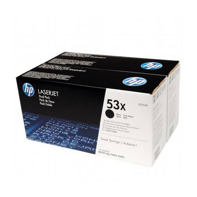 Foto principale Toner originale Hp Q7553XD Multipack 53X (Conf. da 2 pz.) NERO