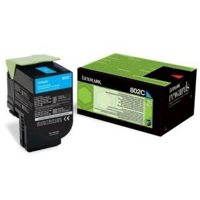 Foto principale Toner originale Lexmark 80C20CE 802C CIANO