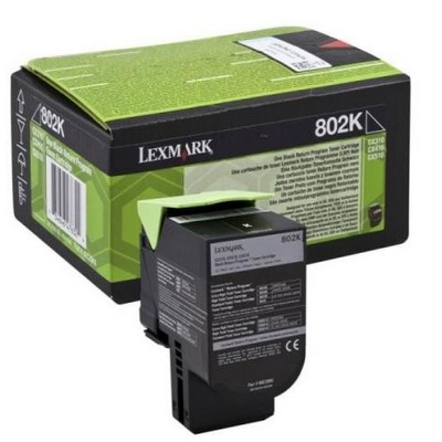 Foto principale Toner originale Lexmark 80C20K0 802K NERO