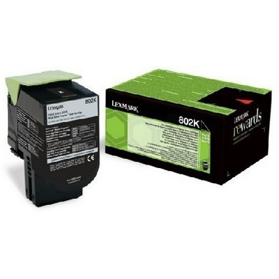 Foto principale Toner originale Lexmark 80C20KE 802K NERO