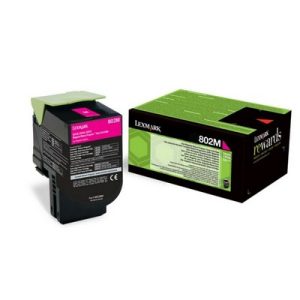 Foto principale Toner originale Lexmark 80C20ME 802M MAGENTA