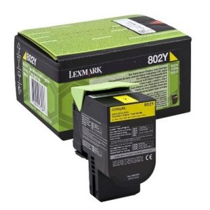 Foto principale Toner originale Lexmark 80C20Y0 802Y GIALLO