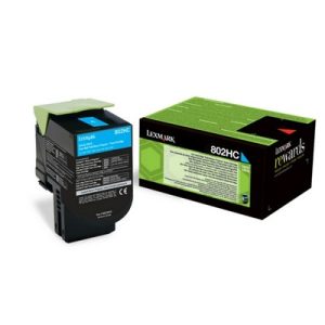 Foto principale Toner originale Lexmark 80C2HCE 802HC CIANO