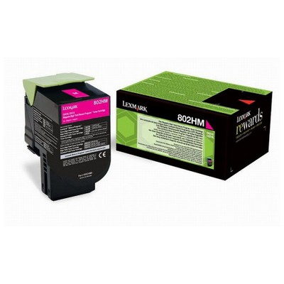 Foto principale Toner originale Lexmark 80C2HME 802HME MAGENTA