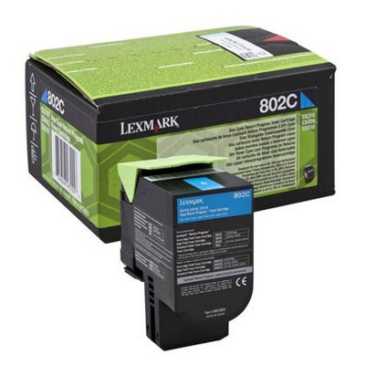 Foto principale Toner originale Lexmark 80C2SC0 802SC CIANO