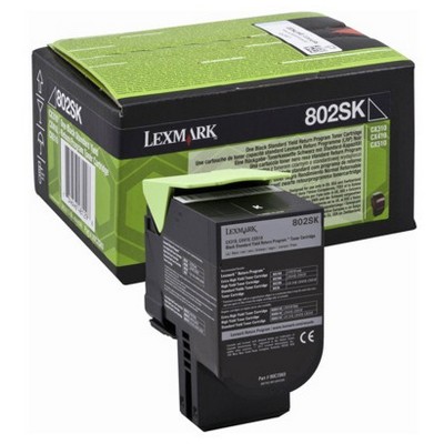 Foto principale Toner originale Lexmark 80C2SK0 802SK NERO