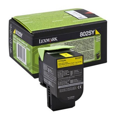 Foto principale Toner originale Lexmark 80C2SY0 802SY GIALLO