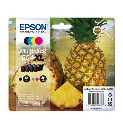 Foto principale Cartuccia originale Epson C13T10H94020 Multipack 604 Ananas (Conf. da 4 pz.) NERO+COLORE