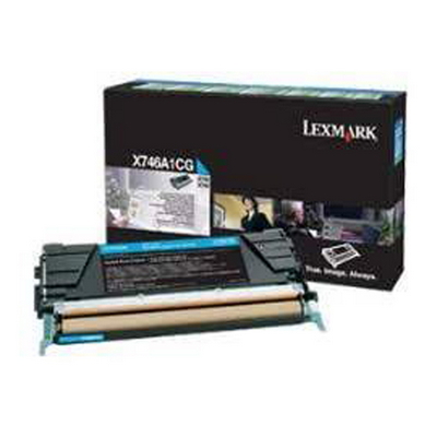 Foto principale Toner originale Lexmark X746A1CG CIANO