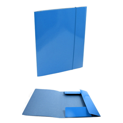 Foto principale Cartellina Sunlux 3 lembi formato A4 dorso 2 cm blu con elastico 1 pz.