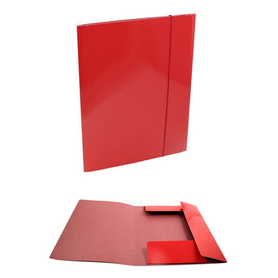 Foto principale Cartellina Sunlux 3 lembi formato A4 dorso 2 cm rossa con elastico 1 pz.