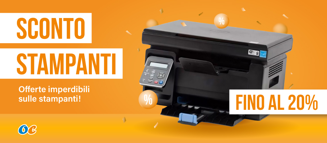Fino al 20% di sconto sulle stampanti