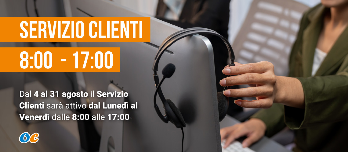 Servizio Clienti - orario agosto