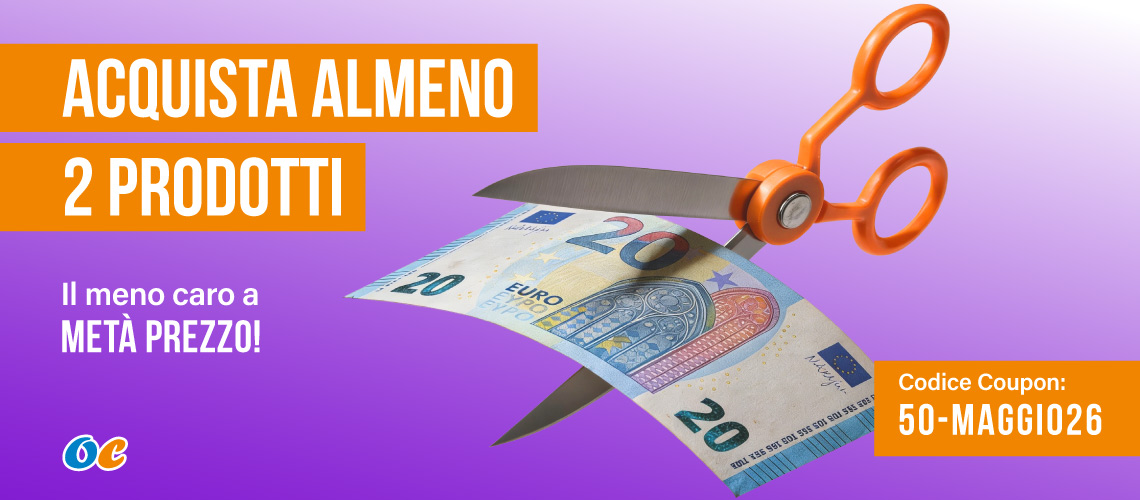 Promozione Coupon 50-MAGGI26. Acquista 2 prodotti il meno caro lo paghi la metà