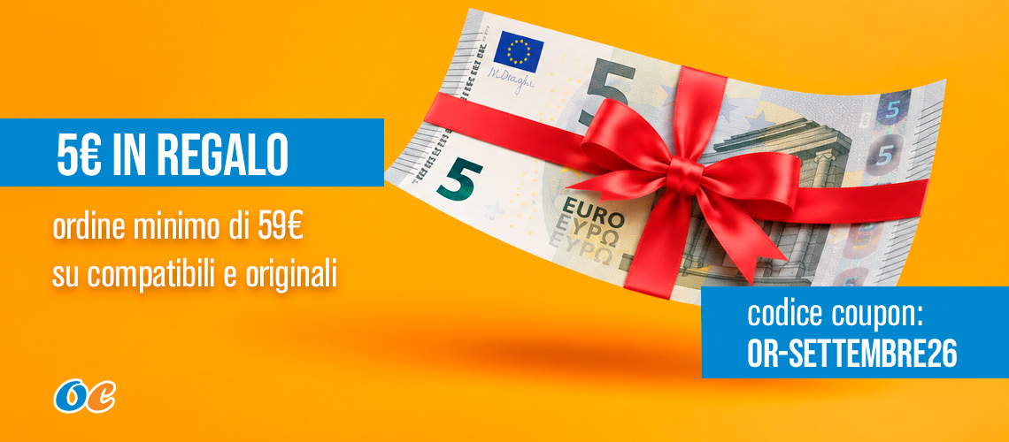 Sconto coupon 5€ Settembre 2026 OR-SETTEMBRE26