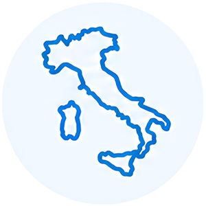 Magazzino in Italia icona rivenditore
