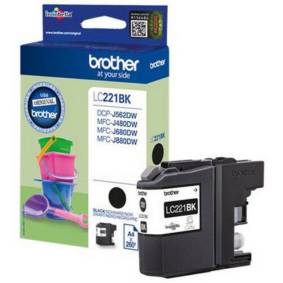 Cartuccia Brother LC221BK originale NERO