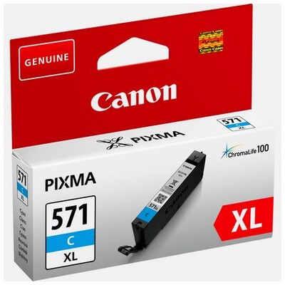 Cartuccia Canon 0332C001 CLI-571CXL originale CIANO