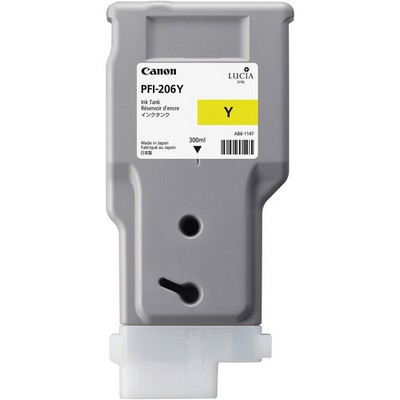 Cartuccia Canon 5306B001AA PFI-206Y originale GIALLO
