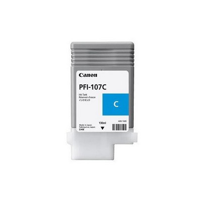 Cartuccia Canon 6706B001AA PFI-107C originale CIANO