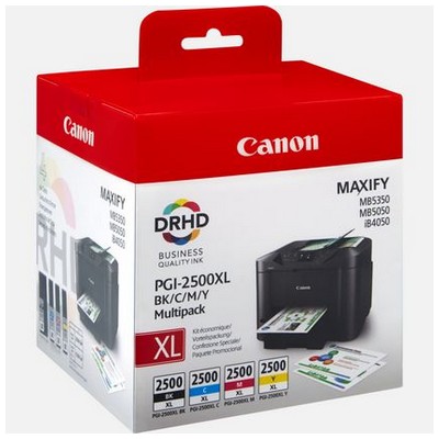 Cartuccia Canon 9254B004 PGI-2500XL (Conf. da 4 pz.) originale NERO+CIANO+MAGENTA+GIALLO