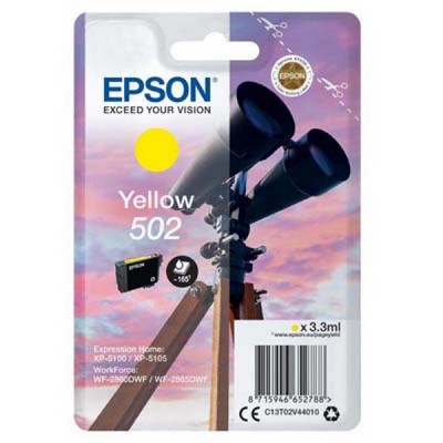 Cartuccia Epson C13T02V44010 502 Binocolo originale GIALLO