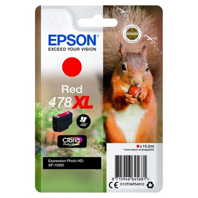 Cartuccia Epson C13T04F54010 478 XL Scoiattolo originale ROSSO