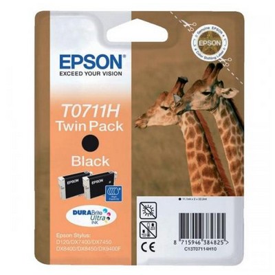 Cartuccia Epson C13T07114H10 (Conf. da 2 pz.) originale NERO