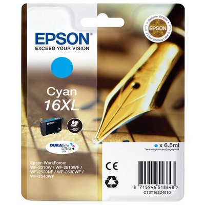 Cartuccia Epson C13T16324010 originale CIANO