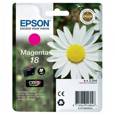 Cartuccia Epson C13T18034010 originale MAGENTA