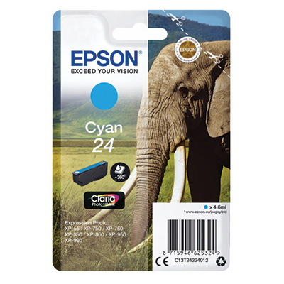 Cartuccia Epson C13T24224010 originale CIANO