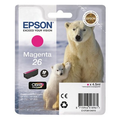 Cartuccia Epson C13T26134010 originale MAGENTA