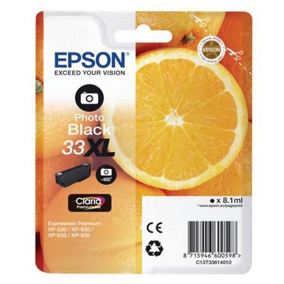 Cartuccia Epson C13T33614010 T33XL Arancia originale NERO