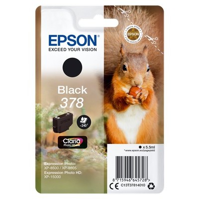 Cartuccia Epson C13T37814010 378 Scoiattolo originale NERO