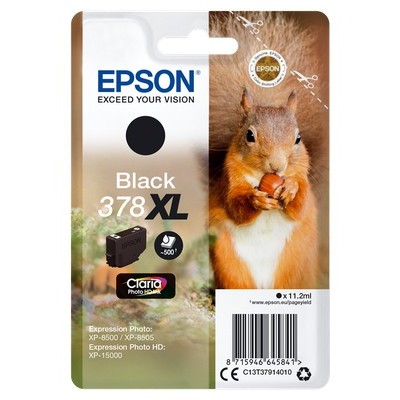 Cartuccia Epson C13T37914010 378 XL Scoiattolo originale NERO