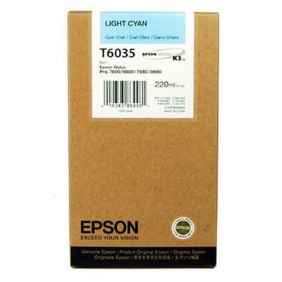 Cartuccia Epson C13T603500 originale CIANO CHIARO