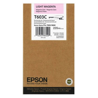 Cartuccia Epson C13T603C00 originale MAGENTA CHIARO