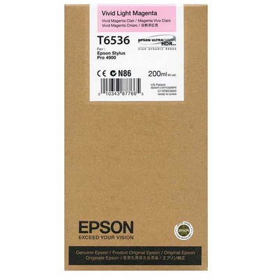 Cartuccia Epson C13T653600 originale MAGENTA CHIARO VIVIDO