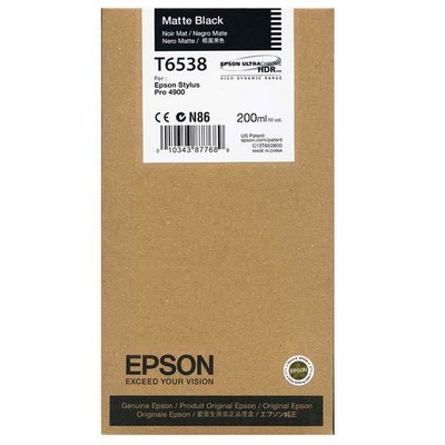 Cartuccia Epson C13T653800 originale NERO OPACO