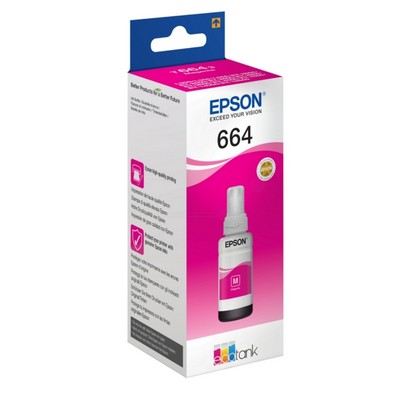 Cartuccia Epson C13T664340 T6643 originale MAGENTA