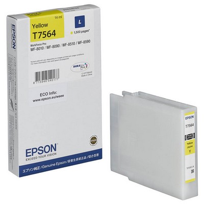 Cartuccia Epson C13T756440 originale GIALLO