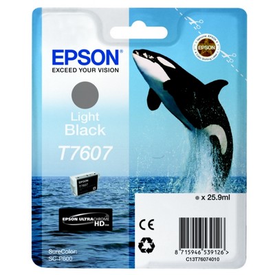 Cartuccia Epson C13T76074010 T7607 Orca originale NERO FOTO