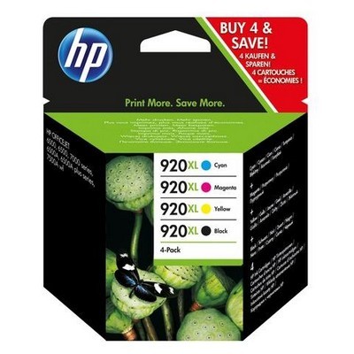 Cartuccia Hp C2N92AEBL Multipack 920XL (Conf. da 4 pz.) originale NERO+CIANO+MAGENTA+GIALLO