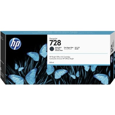 Cartuccia Hp F9J68A 728 originale NERO OPACO