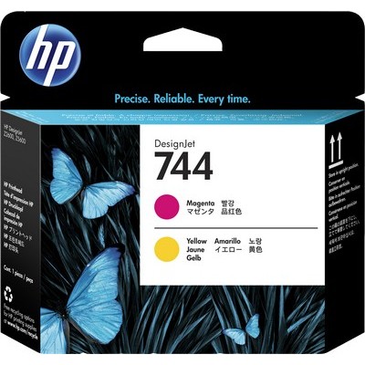 Cartuccia Hp F9J87A 744 originale MAGENTA+GIALLO