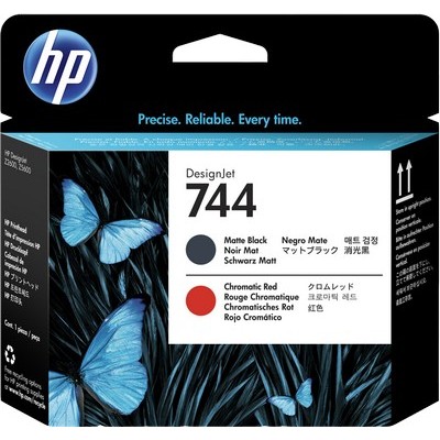 Cartuccia Hp F9J88A 744 originale NERO OPACO+ROSSO